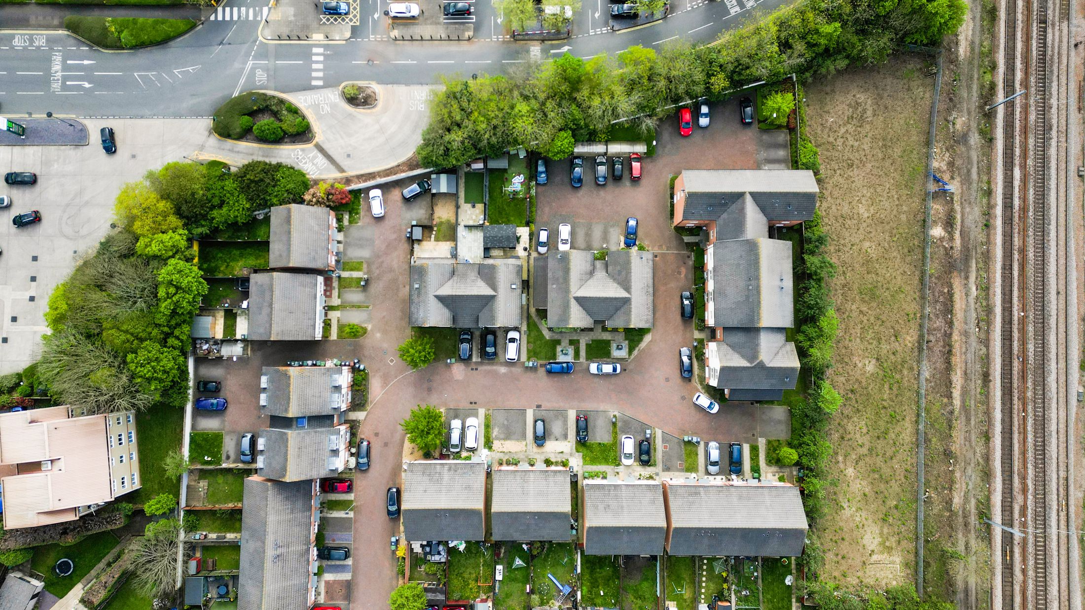 Frederick Drive from directly above